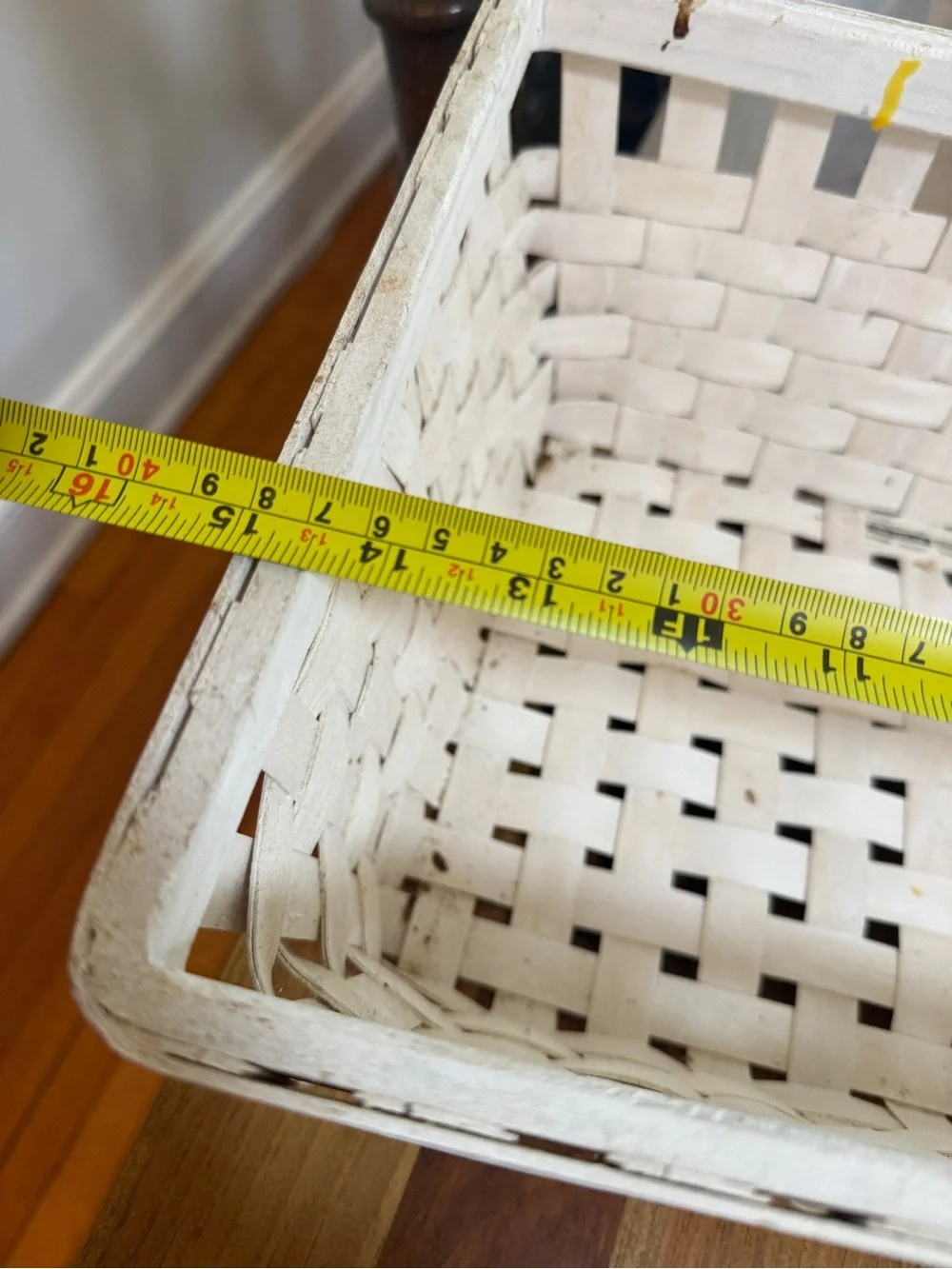IKEA KNARRA basket. White Woven Decorative Basket - Home Accents